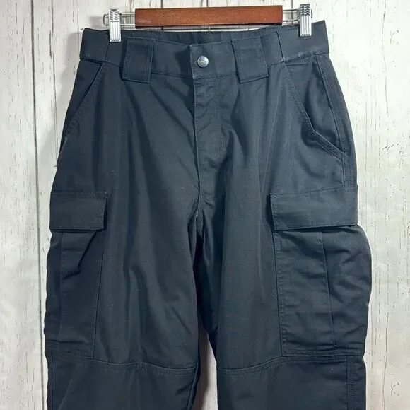 5.11 Tactical Mens Black Cargo Outdoor Hiking Pockets Preppy Pants - Picture 2 of 16